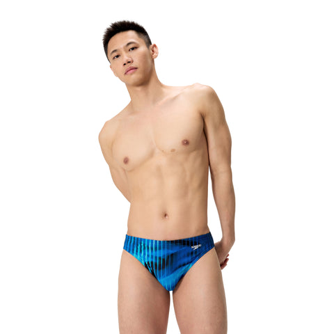 Mens Linear Lava Brief Blue