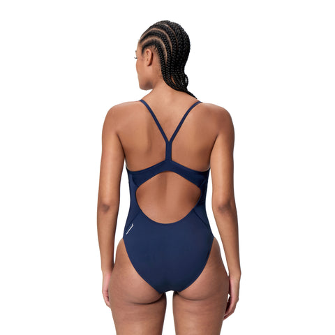 Womens Classic Logo Thinstrap One Piece Peacoat