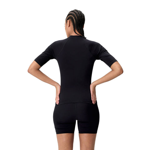 Womens Classic Logo SS Rash Top Anthracite
