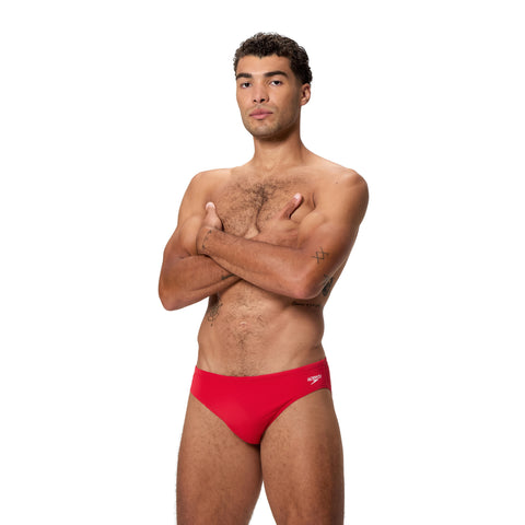 Mens Classic Logo Brief Red