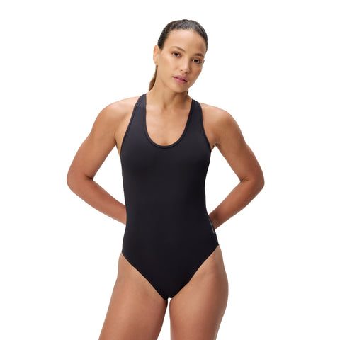 Womens Sculpture Boom Back One Piece Black
