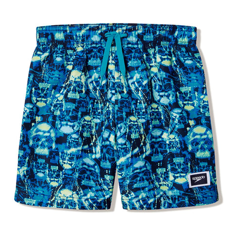 Boys Print Volley 15" Nightwatch Citrus Green