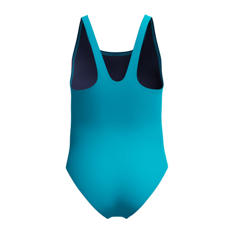 Girls Hyperboom Splice One Piece Mayan Blue Pink