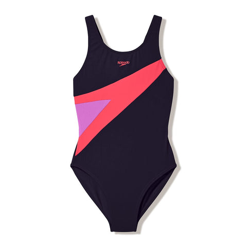 Girls Hyperboom Butterfly Back One Piece Anthracite Pink