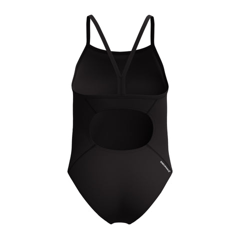 Girls Classic Logo One Piece Black