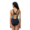 Womens Hyperboom Splice Muscleback One Piece Anthracite Hyperteal