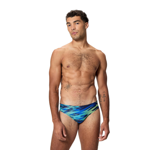 Mens Print 7cm Brief Peacoat Deep Sapphire