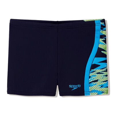 Boys Medley Logo Aquashort Nightwatch Hyperteal