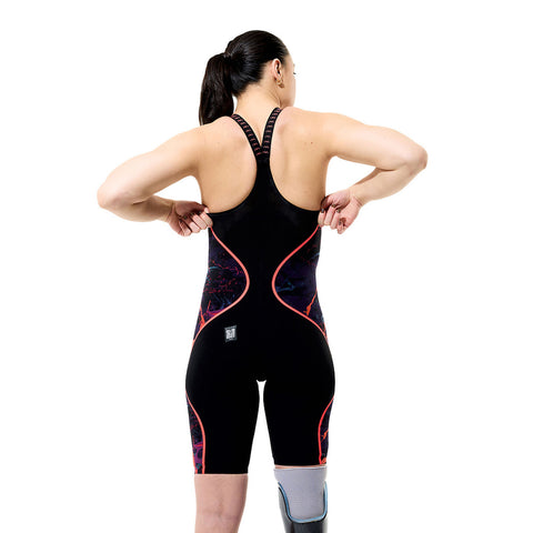 Womens Fastskin LZR Pure Intent 2.0 CB Kneeskin Black Ember Black
