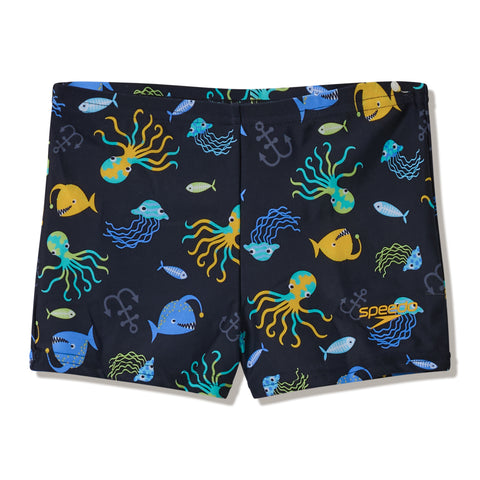 Toddler Boys Print Aquashort Black