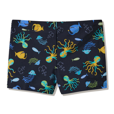 Toddler Boys Print Aquashort Black