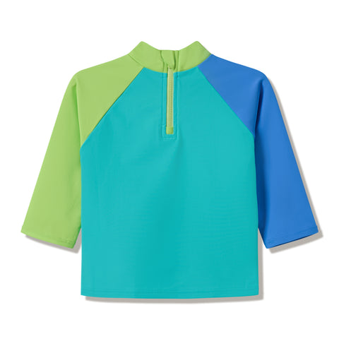 Toddler Unisex Long Sleeve Rash Guard Aqua Breeze