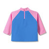 Toddler Girls Print Long Sleeve Rash Guard Periwinkle Blue