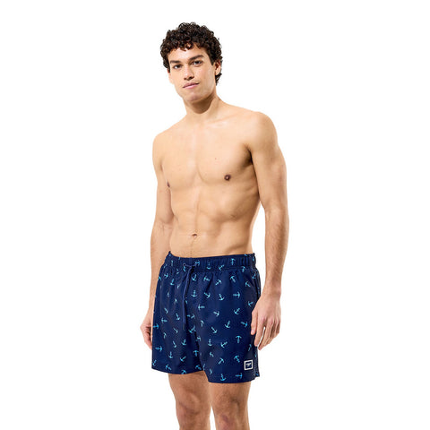 Mens Redondo Edge Print Volley 16" Peacoat