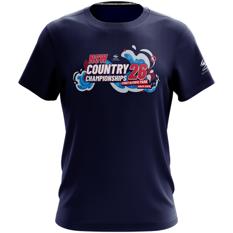 2026 Veriu NSW Country SC Championships Unisex Short Sleeve T-Shirt Navy