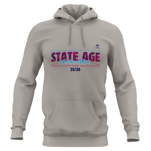 2026 NSW Speedo Youth State Age SC Championships Unisex Hoodie Grey Beige