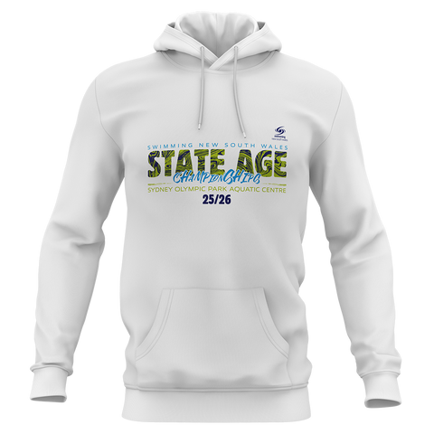 2026 NSW Speedo Youth State Age SC Championships Unisex Hoodie White