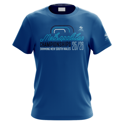 2026 NSW Dooleys Metropolitan SC Championships Unisex Short Sleeve T-Shirt Blue