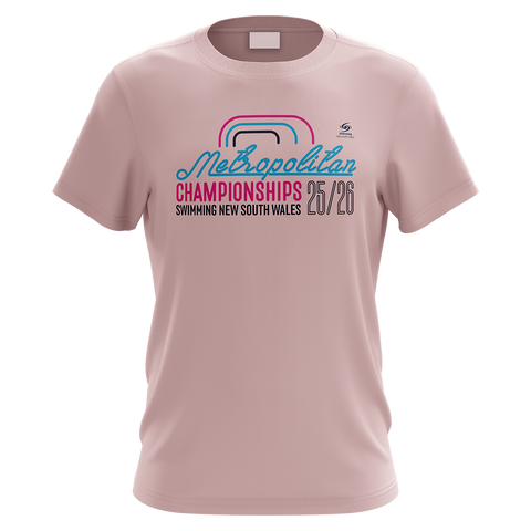 2026 NSW Dooleys Metropolitan SC Championships Unisex Short Sleeve T-Shirt Pink