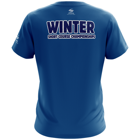 2026 NSW Speedo Youth State Age SC Championships Unisex Short Sleeve T-Shirt Blue
