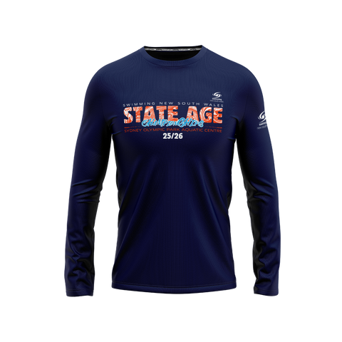 2026 NSW Speedo Youth State Age SC Championships Unisex Long Sleeve T-Shirt Navy