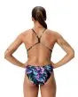 Womens Printed V-Back 2.0 Black Purple